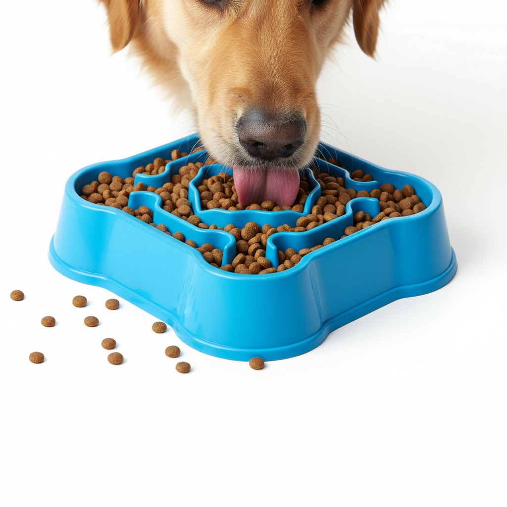Slow Feeder Dog Bowl for Healthy Eating and Anti-Gulping