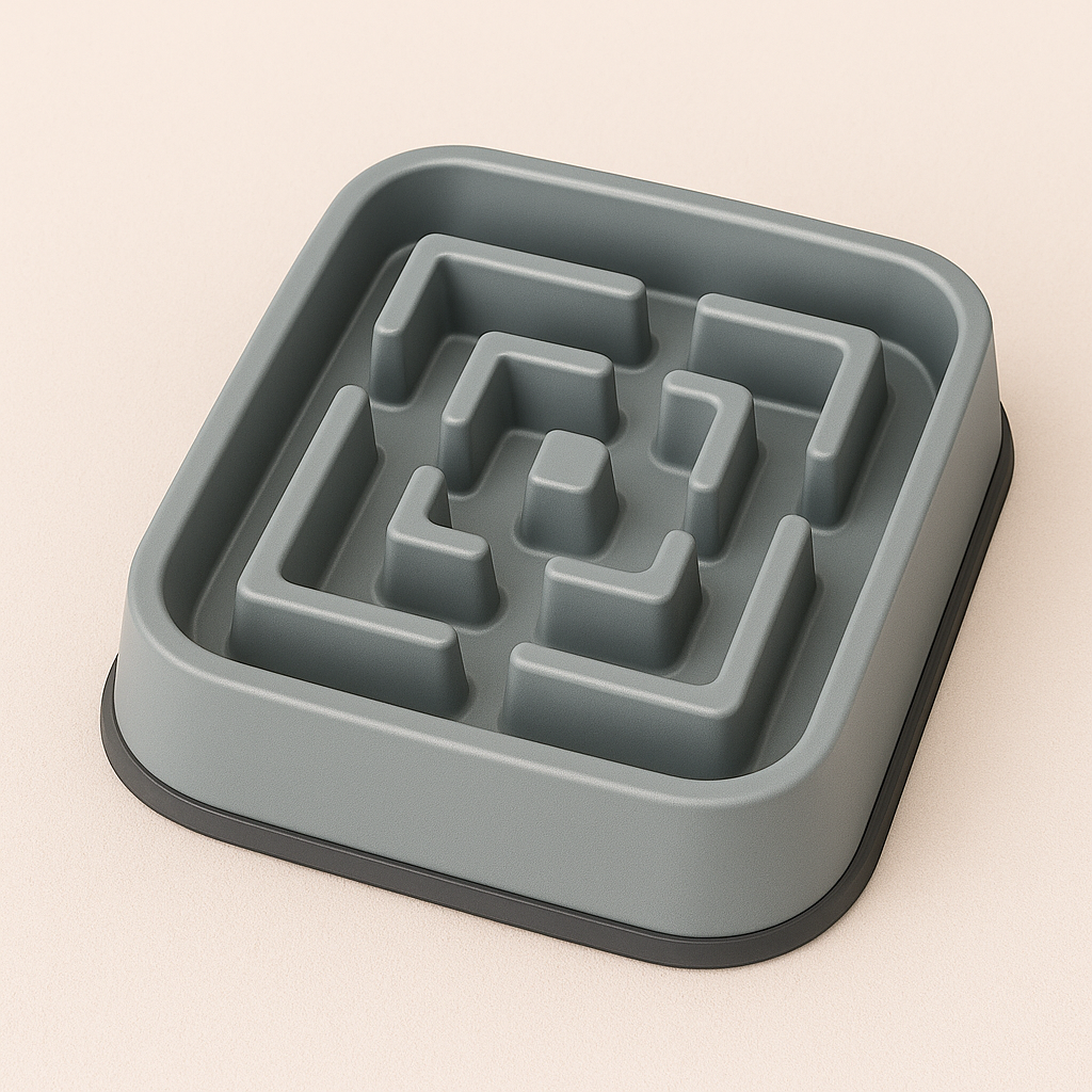 SquareFlow Smart Slow Feeder Bowl