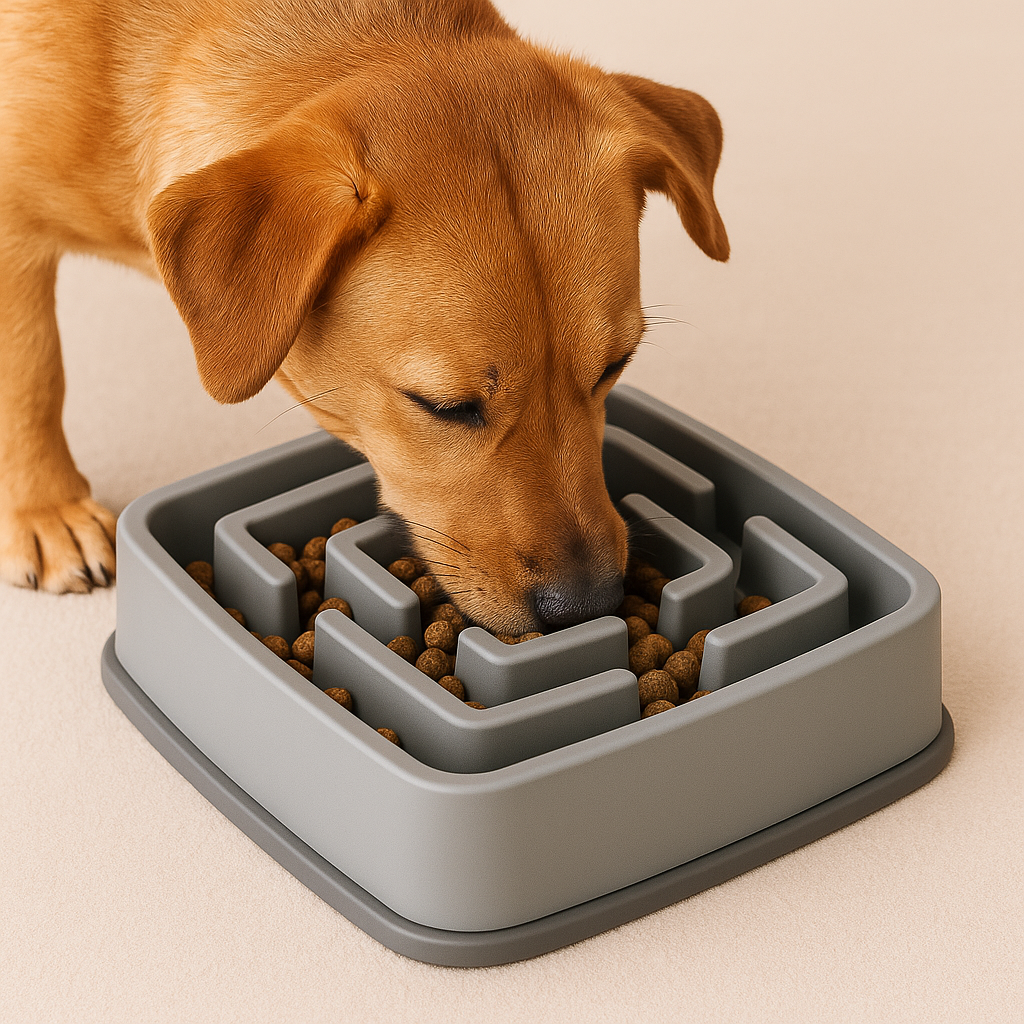 SquareFlow Smart Slow Feeder Bowl