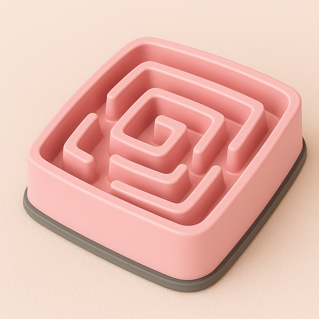 SquareFlow Smart Slow Feeder Bowl