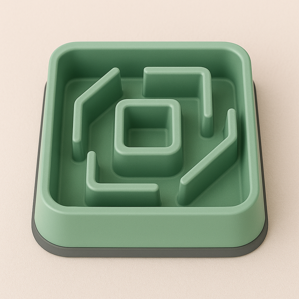 SquareFlow Smart Slow Feeder Bowl