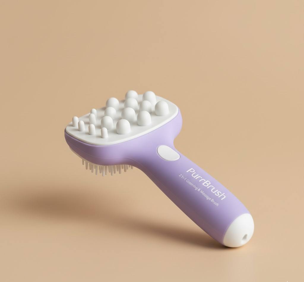 PurrBrush 2-in-1 Grooming & Massage Brush